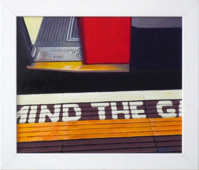 Mind The Gap 5 (original painting, framed)