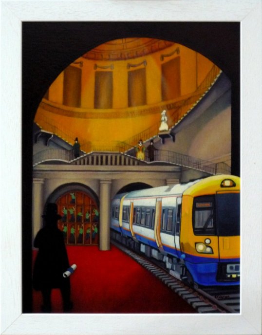 The Thames Tunnel At Rotherhithe (original oil painting, framed)
