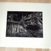 Hammersmith Bridge By Night (original print)