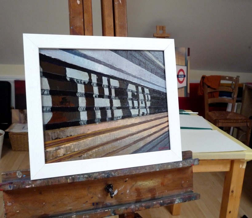 Mind The Gap 8 (original painting, framed)