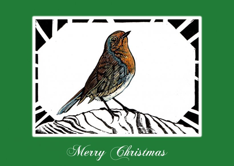 Christmas cards (Robin: 5 cards with envelopes)