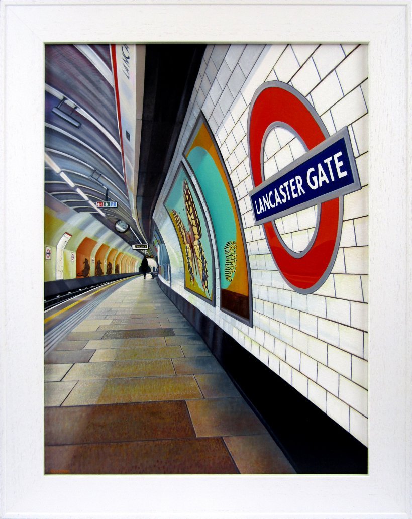 Lancaster Gate 2 (original oil painting, framed)