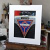 London Bus: Open With Care (framed)