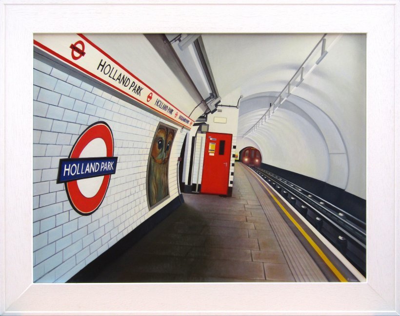 Holland Park (original oil painting, framed)