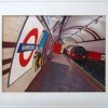 Hampstead Northbound (original oil painting, framed)